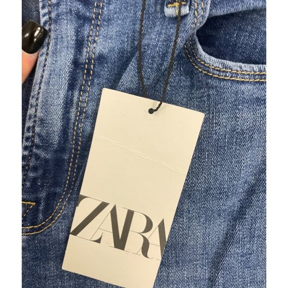 Zara Womens Skinny Fit Jeans EU 40 US 8 High Waist Blue Denim 7223/053 NWT - Picture 3 of 14